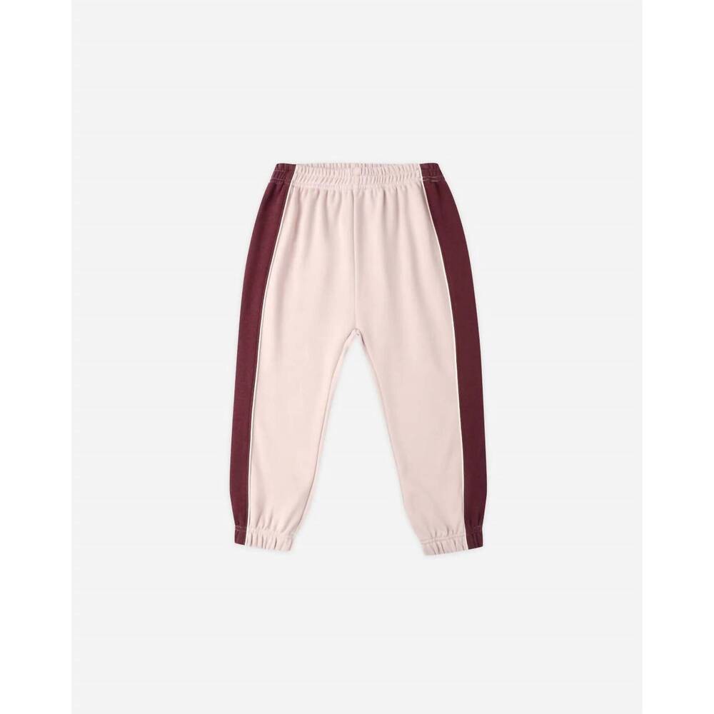 NEW RYLEE + CRU girl's paneled sweatpant in blush